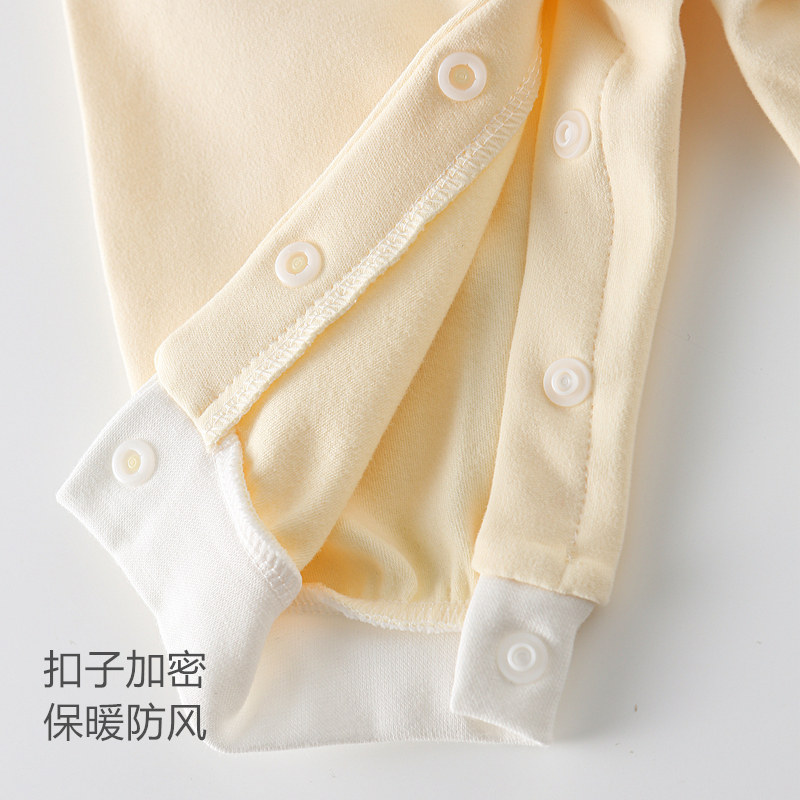 BABY CLOTHES NEWBORN SHU VELVET ONE-PIECE CLOTHES BABY SPRING AND AUTUMN BASE CLOTHES HA CLOTHES BONELESS SEWN SPRING CLOTHES