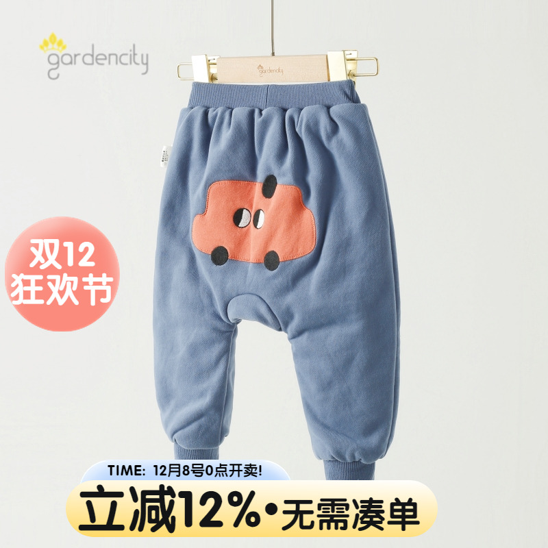 宝宝大PP棉裤秋冬夹棉纯棉保暖裤