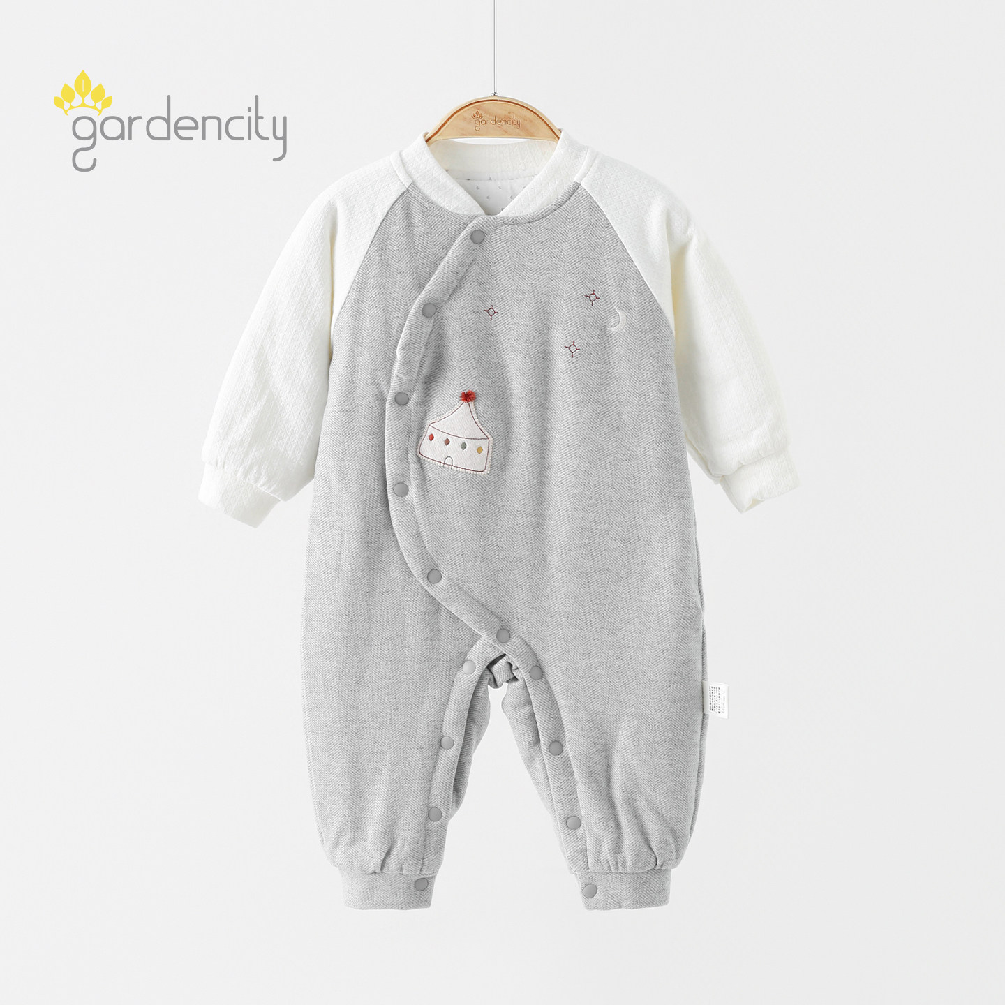 gardencity婴儿连体衣80g夹棉