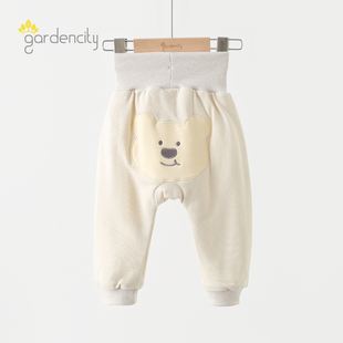 恒温棉60g加厚保暖男女宝宝卡通小熊高腰大PP裤 婴儿夹棉裤 秋冬季