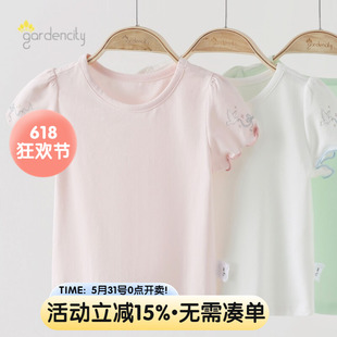 婴儿短袖T恤夏季薄款女宝宝弹力棉可爱白鸽夏天半袖上衣女童体恤