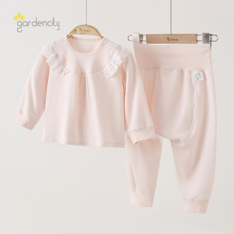 女宝宝家居服套装春秋季高腰大PP