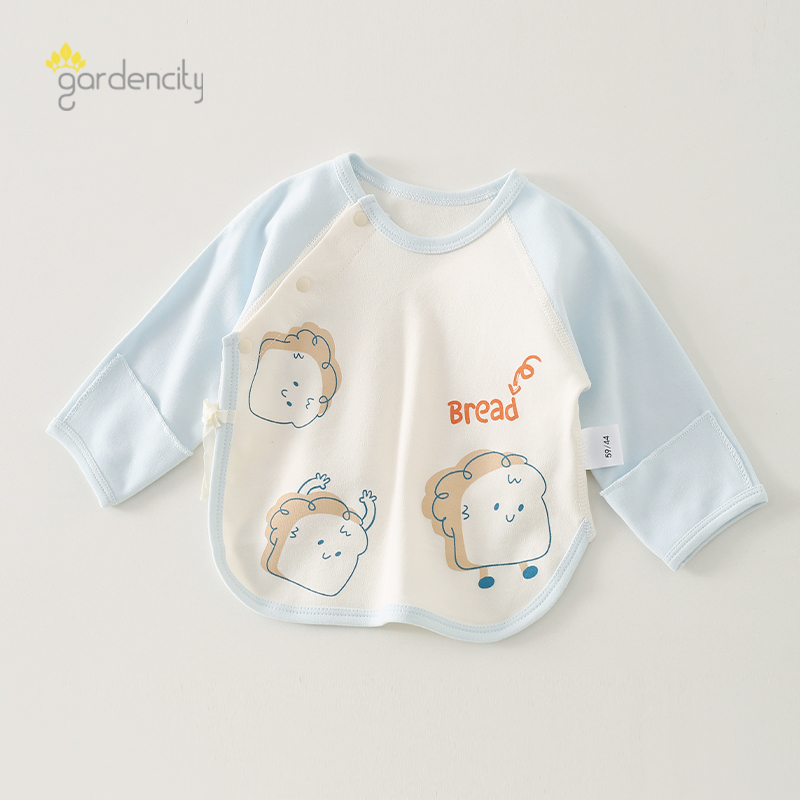 婴儿半背衣春秋纯棉长袖上衣