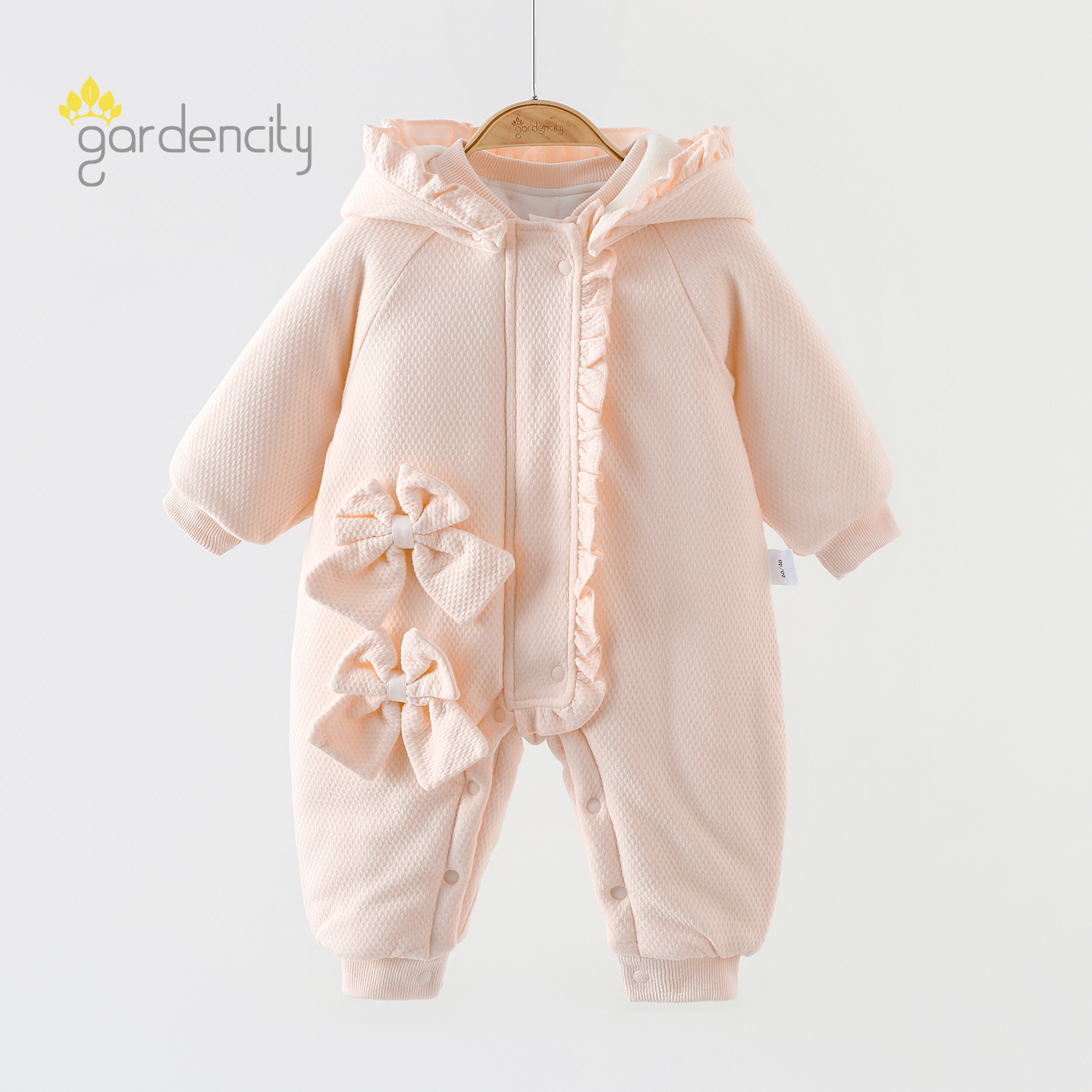 gardencity女宝宝连体衣冬季加厚