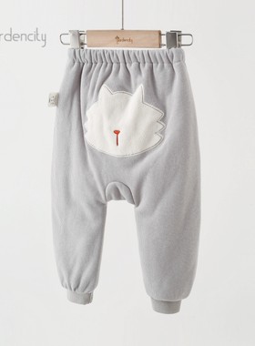宝宝家居服裤秋冬季夹棉裤