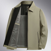 薄款 外套翻领夹克衫 中老年人上衣服爸爸茄克外套 中年男士 春秋新款