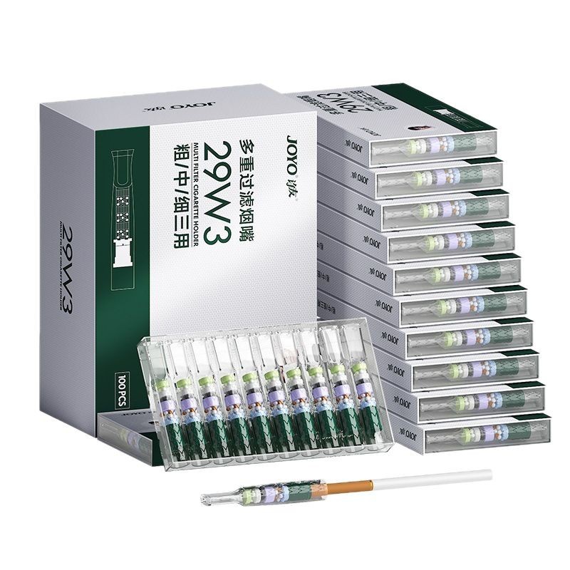 诤友29重万花筒烟嘴一次性烟嘴过滤器29W3粗中细3用烟嘴过滤嘴