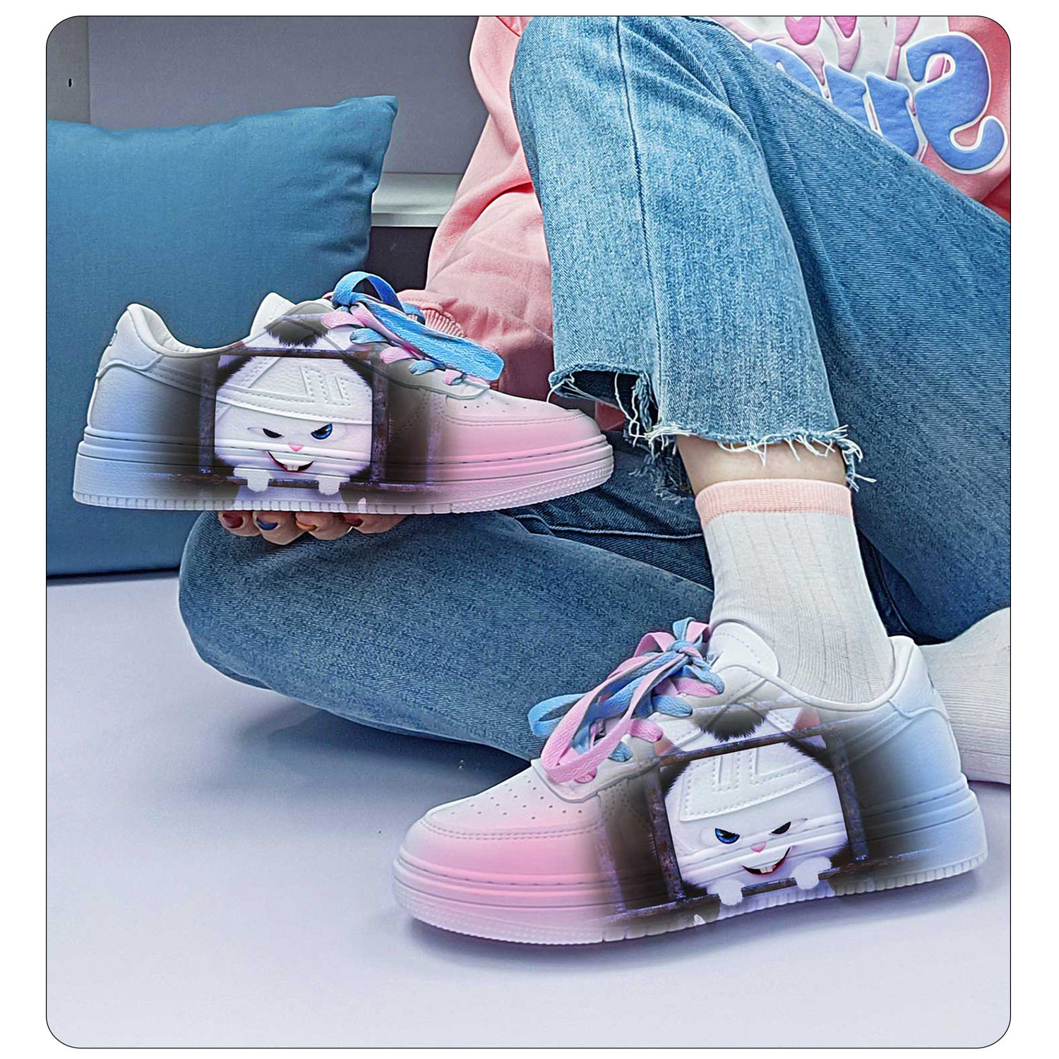 回力正品兔老大小白鞋男款2025高级感小白鞋子男女爆款动漫周边潮