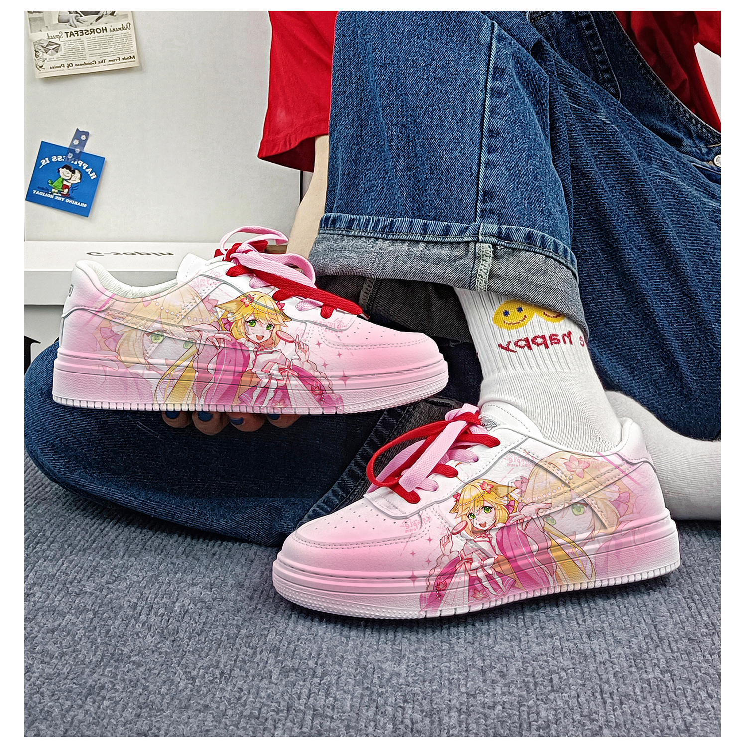 回力正品2025新款狐妖小红娘痛鞋二次元鞋子春秋季涂山苏苏小白鞋