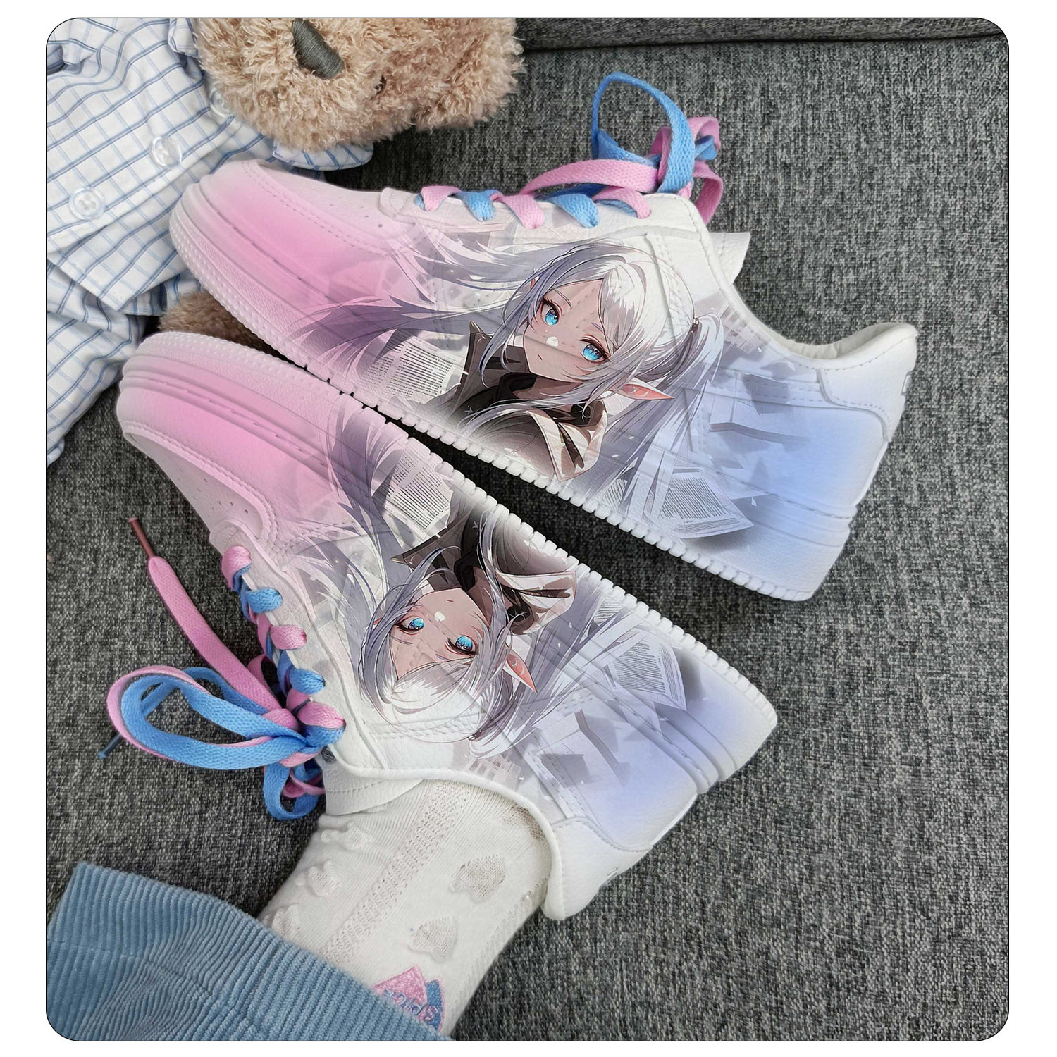 回力女鞋正版2025新款葬送的芙莉莲痛鞋夏季手绘限量款二次元鞋子