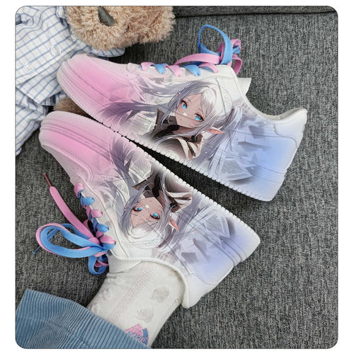 回力女鞋正版2025新款葬送的芙莉莲痛鞋夏季手绘限量款二次元鞋子