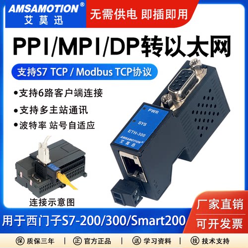 MPI/PPI/DP转以太网模块ETH-200