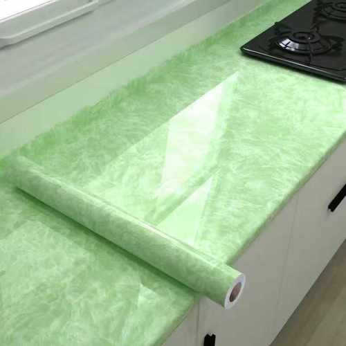 厨房防油贴纸防水自粘墙贴灶台台面瓷砖翻新橱柜子加厚大理石贴膜