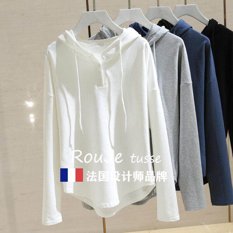 连帽卫衣女早秋外套计感小众2025秋季新款宽松显瘦慵懒风套头上衣