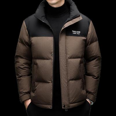 香港羽绒服男款冬季2025新款加厚保暖白鸭绒外套男士连帽保暖外套