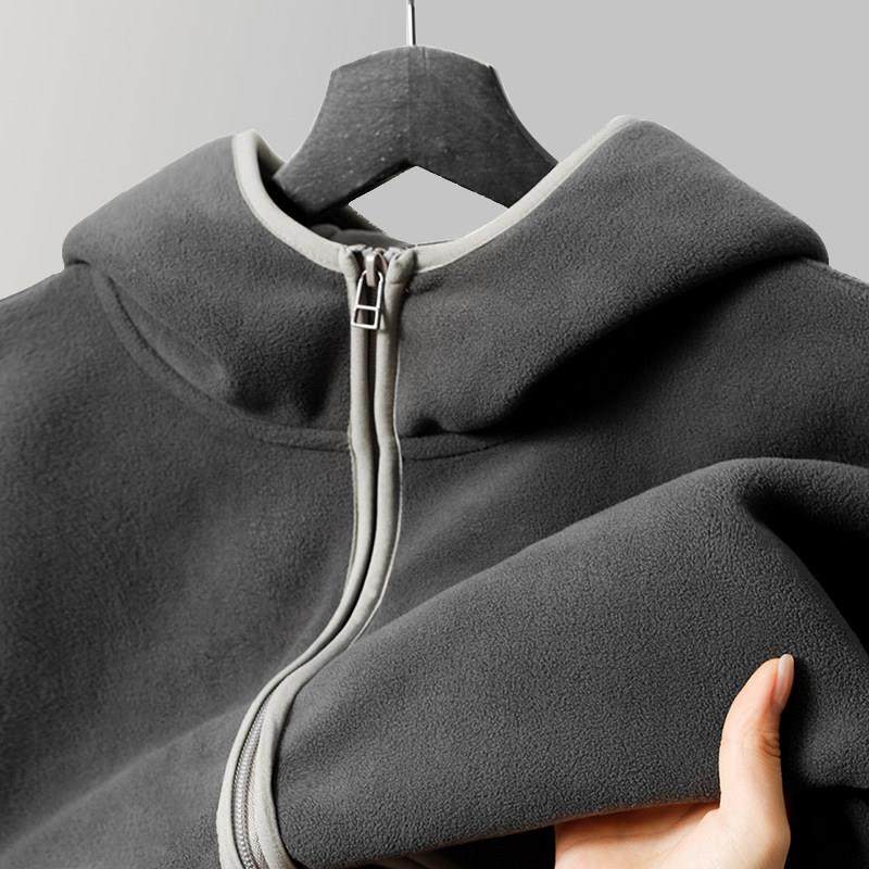 MAROLIO~温暖入冬！330g重磅双面摇粒绒卫衣男加绒舒适连帽外套女,男装,秀禾服,淘宝优惠券,粉丝福利购,淘宝优惠卷