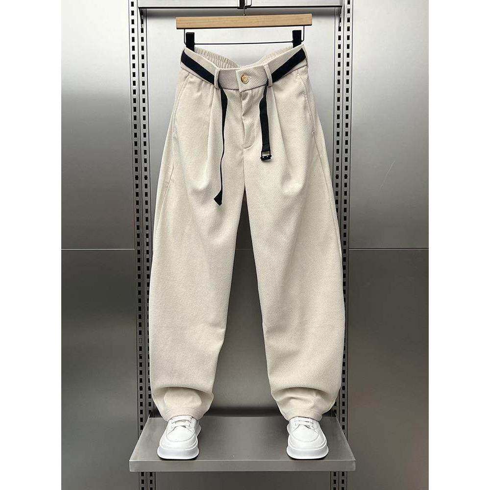 Mostarsea~秋冬宽松纯色弯刀裤男美式覆古个性直筒休闲裤加绒长裤,男装,大码下装,淘宝优惠券,粉丝福利购,淘宝优惠卷