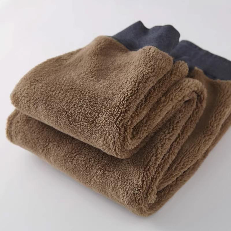 MAROLIO~出口挪威！男士重磅加绒加厚卫裤羊羔绒冬季大码保暖裤