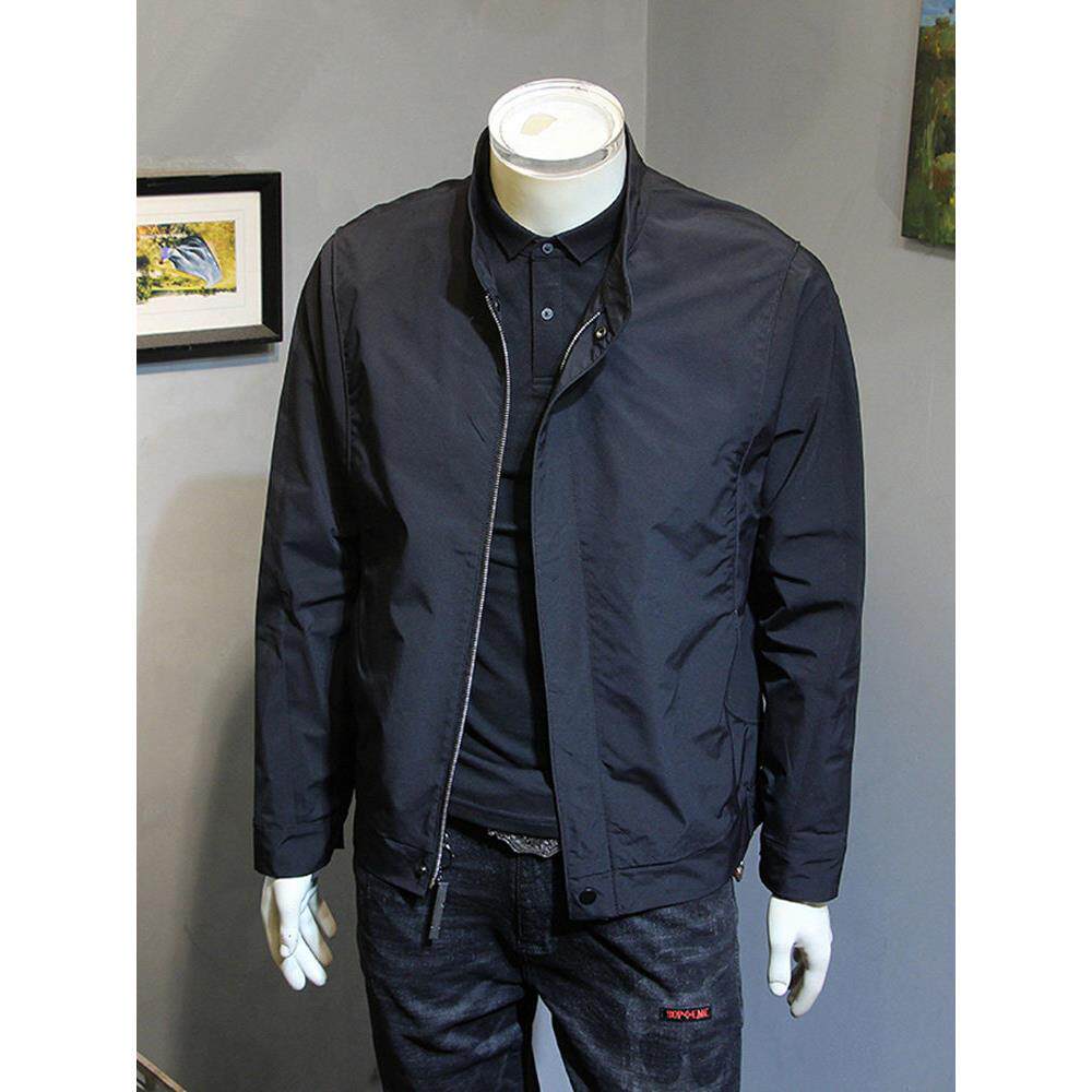 立领休闲外套男款春秋季2025新款潮流百搭宽松纯色男士飞行员夹克