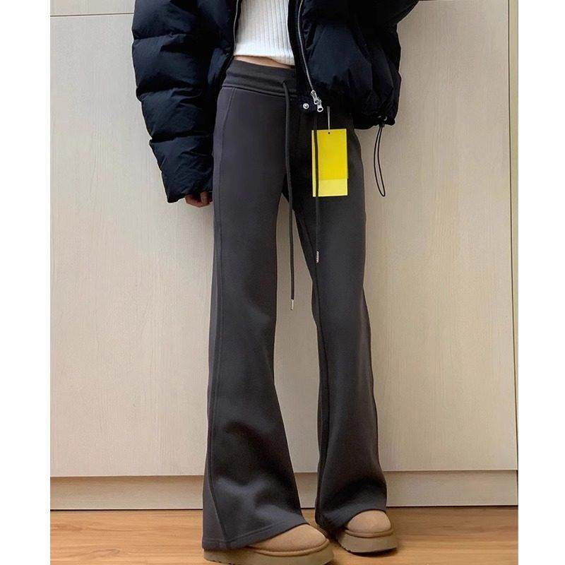 微喇叭裤女2025秋冬新款修身显瘦卫裤休闲慵懒松弛感裤子女,女装/女士精品,卫裤,淘宝优惠券,粉丝福利购,淘宝优惠卷