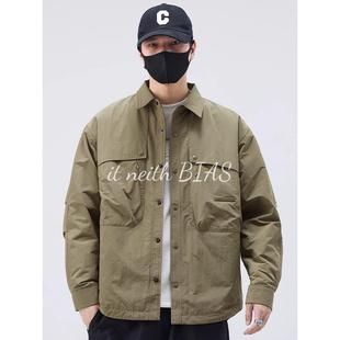 neith 2025新款 BIAS工装 秋冬季 宽松加厚翻领夹克棉衣 外套男士