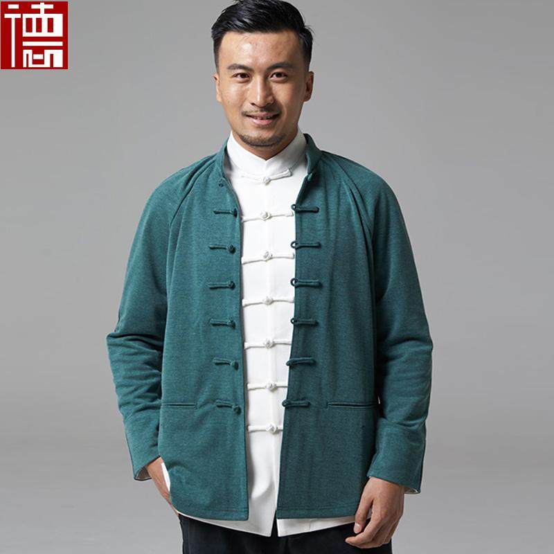 德风堂中式外套男士唐装上衣翻袖