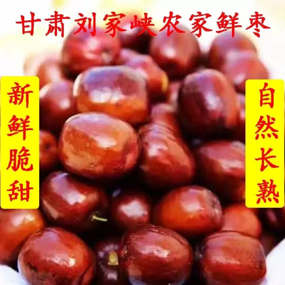 甘肃刘家峡农家当季自然长熟新鲜水果脆甜鲜枣包邮