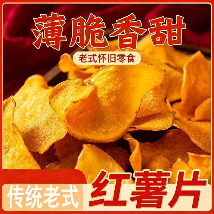 减解馋肥小零食地瓜片非油炸无糖精减脂期抗饿饱腹营养专用特级田园学生无干燥机宿舍方便女士薄脆红薯片粗粮香酥干追剧夜宵脂肪