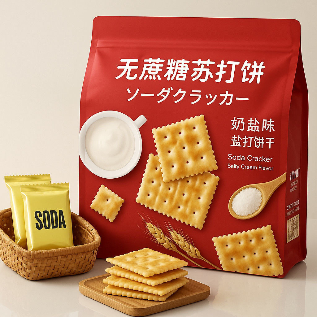 减肥解馋小零食糖人专用主食代餐无蔗糖苏打饼干养胃治胃酸奶盐味低卡适合上班族加班时吃补充能量无负担又健康超便捷很合适味道好