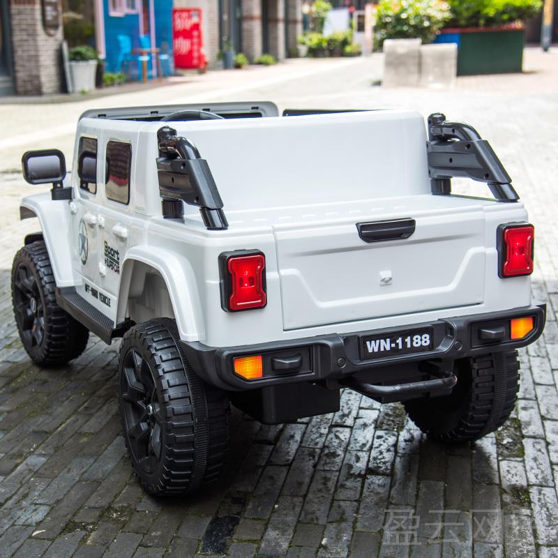 正品婴儿童电动皮车可坐人四轮遥控汽车女宝宝双四驱越野车卡男玩