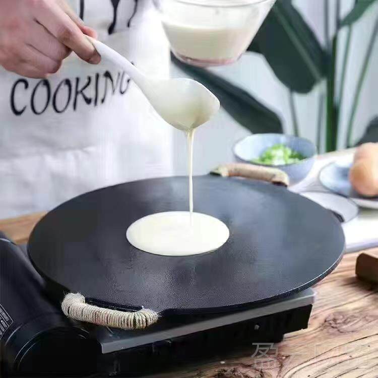 正品烙鏊子加厚铁板班戟手抓饼饼摆家摊工具燃气用山东煎饼果子杂