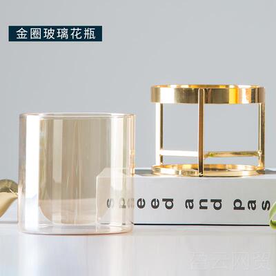 正品桌现代奢网红小花瓶仿真干花花插客厅摆件北欧餐轻摆设花艺装