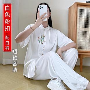 正品太极服2024新夏季女款太极裤款道段服八锦练功服极拳太新中式