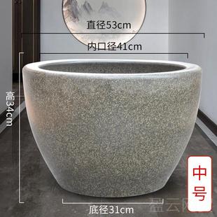 正品景德镇手绘缸陶瓷金盆鱼缸睡莲花乌龟荷缸客厅户外大水缸庭院