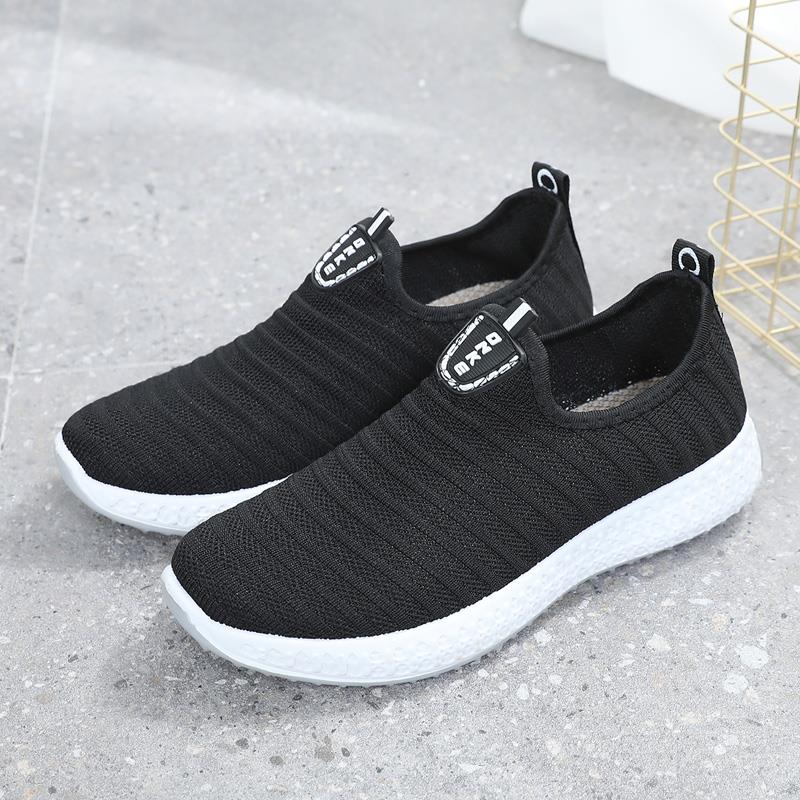 正品夏季新款老京布鞋女鞋口一脚浅蹬妈妈镂空鞋软底中北老年透气