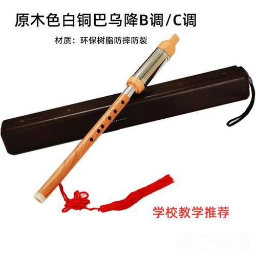 正品巴乌吹bfg学c调单管七孔版专业演奏小学竖生初入门正品降巴乌