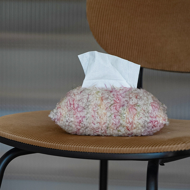 述物北欧彩色毛呢纸巾套抽纸袋客厅卧室卫生间纸巾袋车用纸巾盒,收纳整理,纸巾套,淘宝优惠券,粉丝福利购,淘宝优惠卷