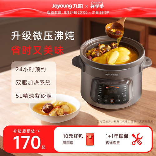 九阳电炖锅家用全自动紫砂锅煲汤