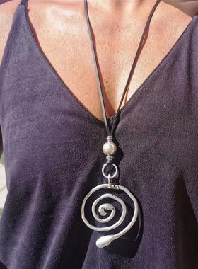 BKP曼谷公园漩涡波西米亚圈圈漩涡长项炼百搭民族秋冬毛衣炼