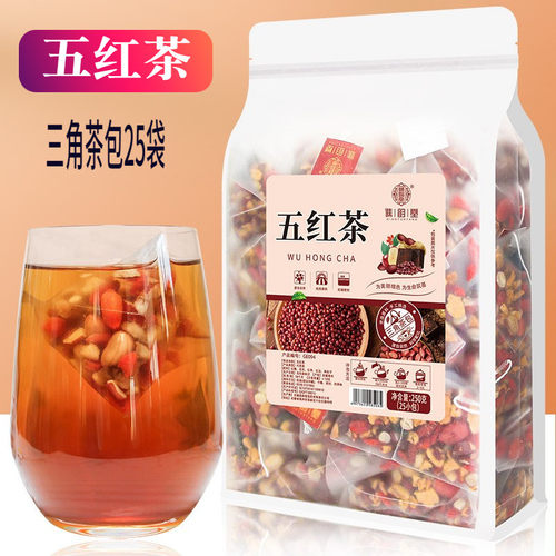 五红茶月子水红枣枸杞气血不足