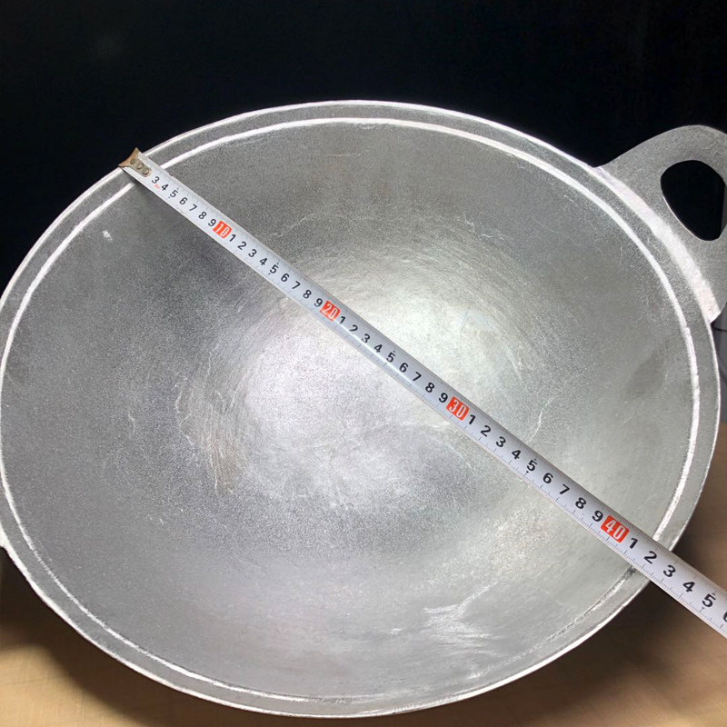 烧龙虾专用铝锅商用双耳铝锅老式加厚吕锅不锈钢炒锅大铝锅不粘锅