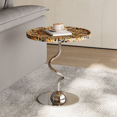 意式设计师创意彩虹边几轻奢