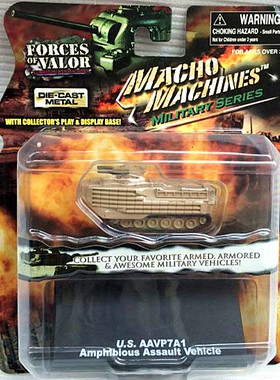 绝版 FOV 1:144 美军 US AAVP7A1 两栖战车合金坦克模型成品