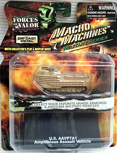 绝版 FOV 1:144 美军 US AAVP7A1 两栖战车合金坦克模型成品