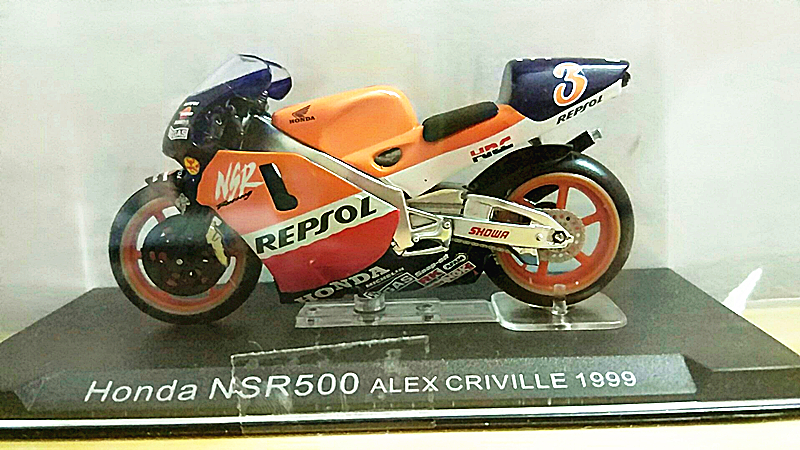 绝版 IXO 1:24 MOTOGP本田NSR500 1999 3号合金摩托车模型/收藏