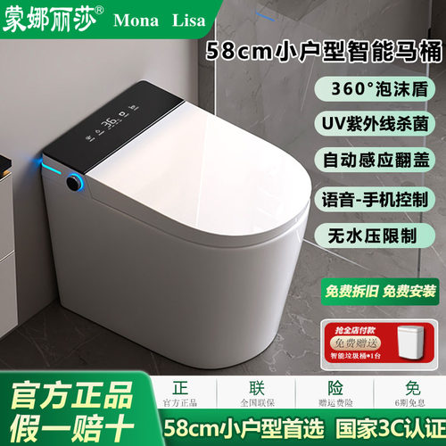 蒙娜丽莎58cm小户型智能马桶