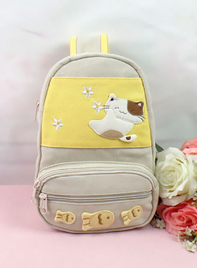 【ESQ专柜正品】纯棉帆布女包*可爱猫咪小胸包60382