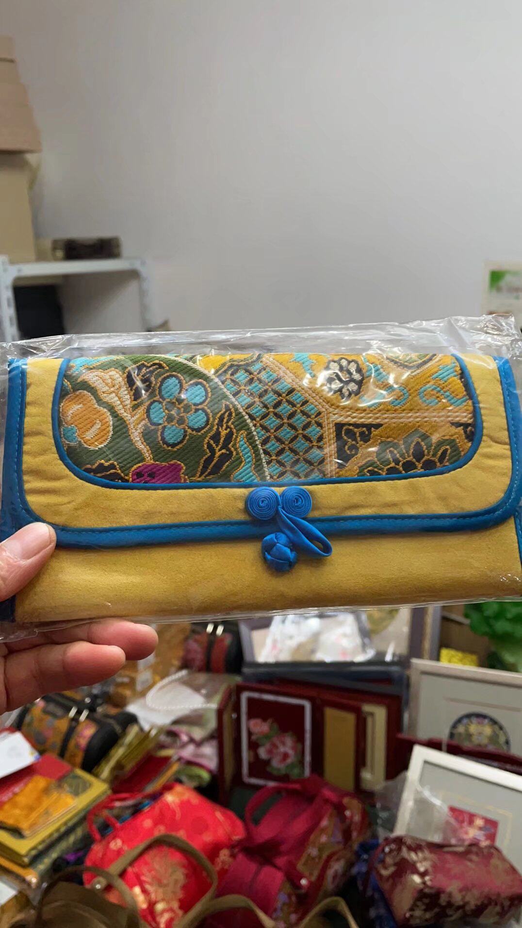 南京云锦吉祥钱夹时尚手包特色手工艺品民族风中秋送女友创意礼品