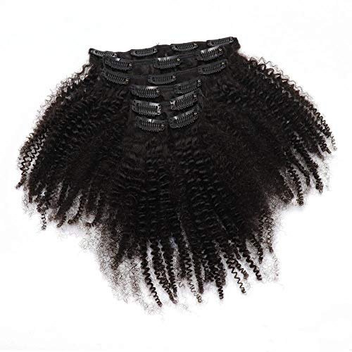 Afro Kinky Curly Human Hair Clip in Extensions Virgin Mong