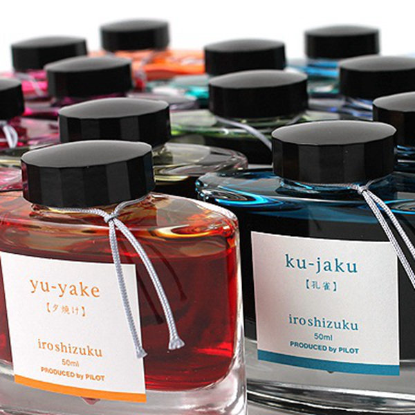 pilot百乐ink-50色彩雫iroshizuku自然色钢笔墨水 50ml彩色墨水